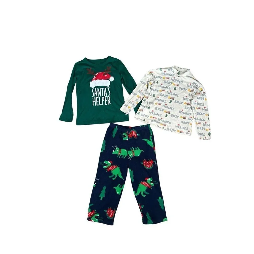 zara/carters toddler kids 5T christmas holiday clothes bundle shirts pj pants